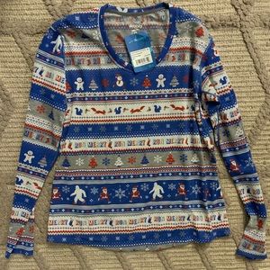 Brooks ugly sweater running long sleeve top